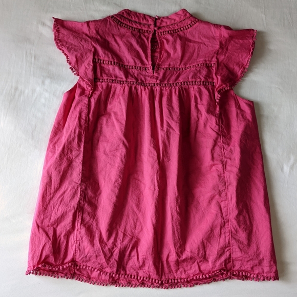 J. Crew Sleeveless Top Lace Chest Pink Small - Picture 9 of 10